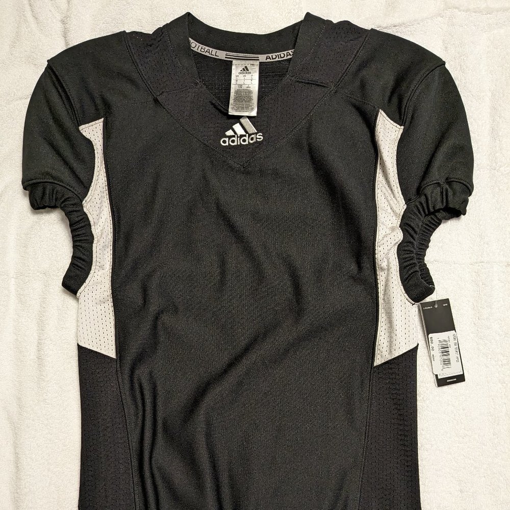 Adidas TechFit Hyped Football Jersey Black Large NWT